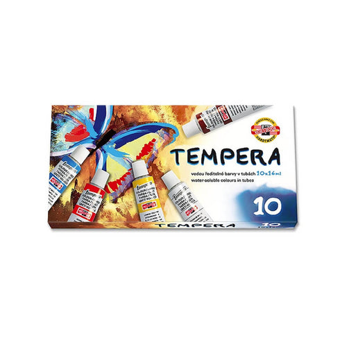 Temperos dažų rinkinys 16 ml Koh-I-Noor, 10 spalvų